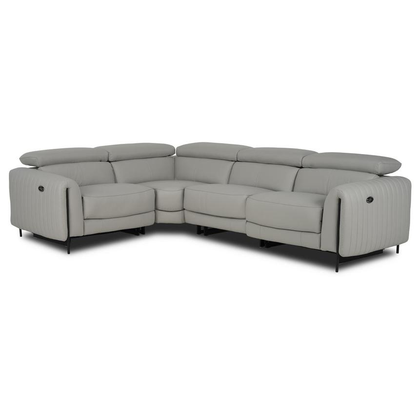 Marcelo 2.0 Leather Power Reclining Sectional with 4PCS/2PWR  main image, 1 of 9 images.