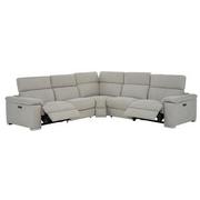 Karly Light Gray Power Reclining Sectional with 5PCS/2PWR  alternate image, 2 of 8 images.