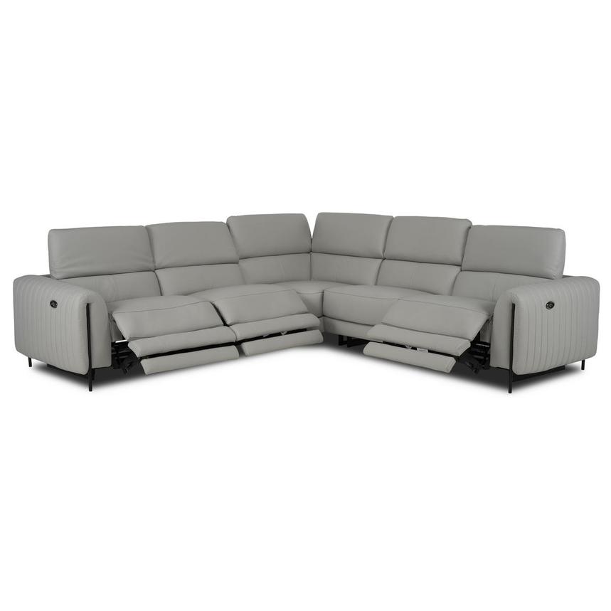 Marcelo 2.0 Leather Power Reclining Sectional with 5PCS/3PWR  alternate image, 2 of 9 images.