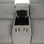 Karly Light Gray Power Reclining Sectional with 7PCS/3PWR  alternate image, 6 of 12 images.