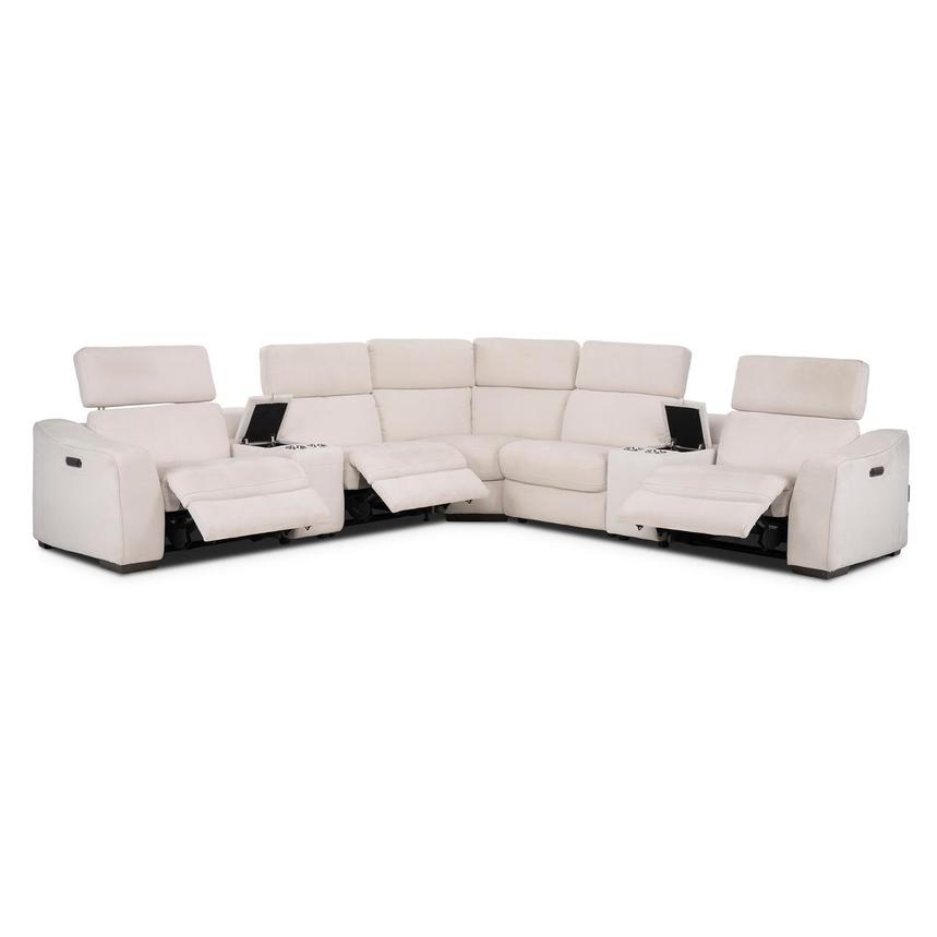 Jameson Cream Power Reclining Sectional with 7PCS/3PWR alternate image, 2 of 10 images.