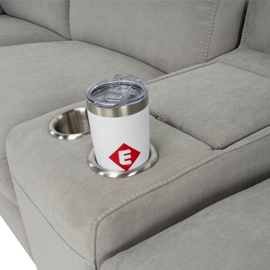 Karly Light Gray Power Reclining Sectional with 7PCS/3PWR alternate image, 7 of 12 images.