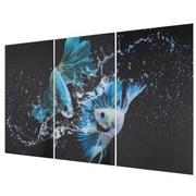 Betta Fish Set of 3 Acrylic Wall Art  alternate image, 2 of 3 images.