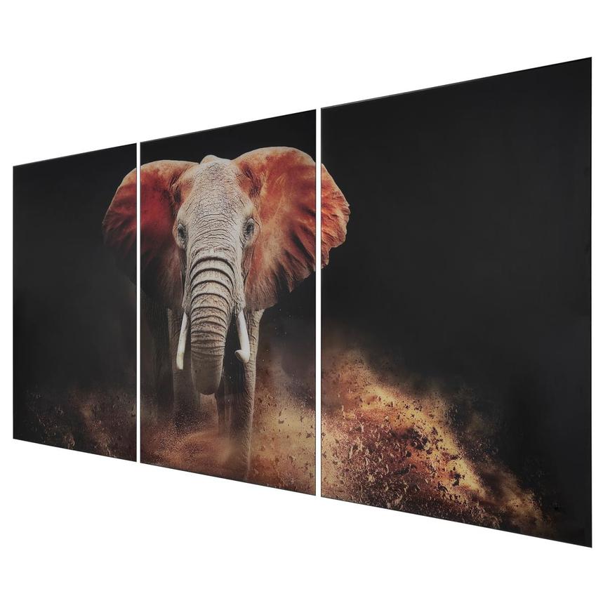 Elephant Set of 3 Acrylic Wall Art  alternate image, 2 of 3 images.