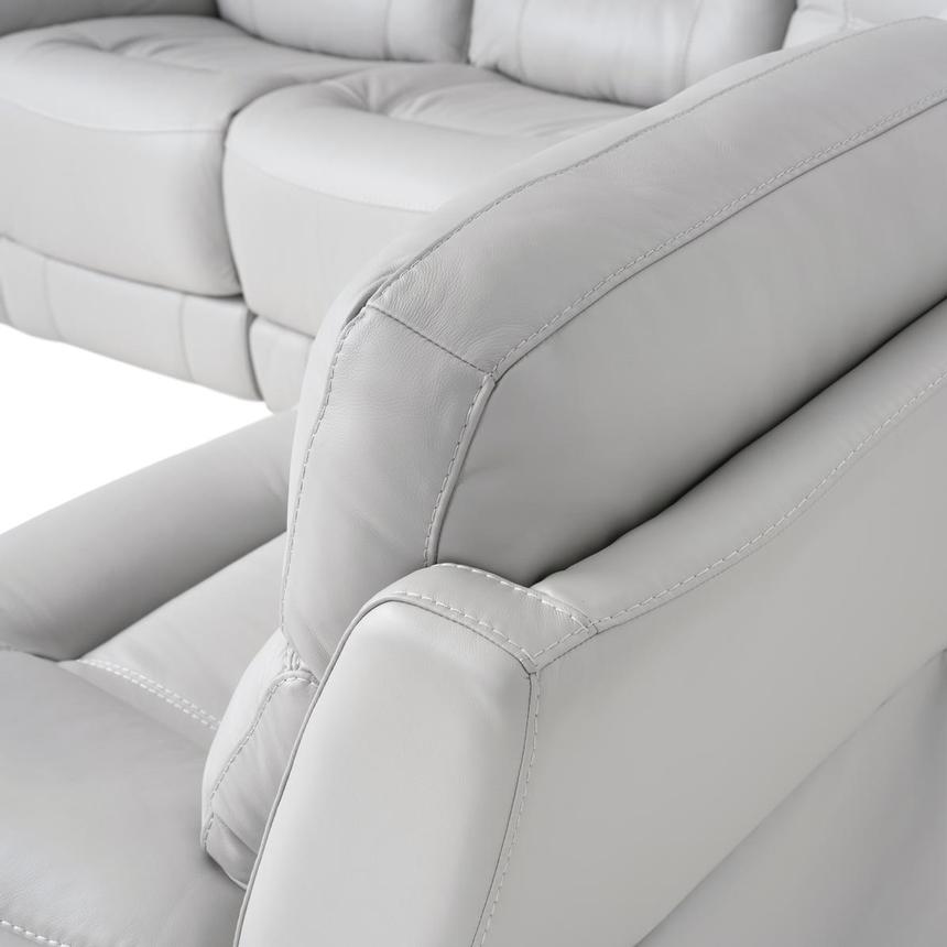 Palmer Leather Power Reclining Sectional with 5PCS/2PWR alternate image, 5 of 7 images.