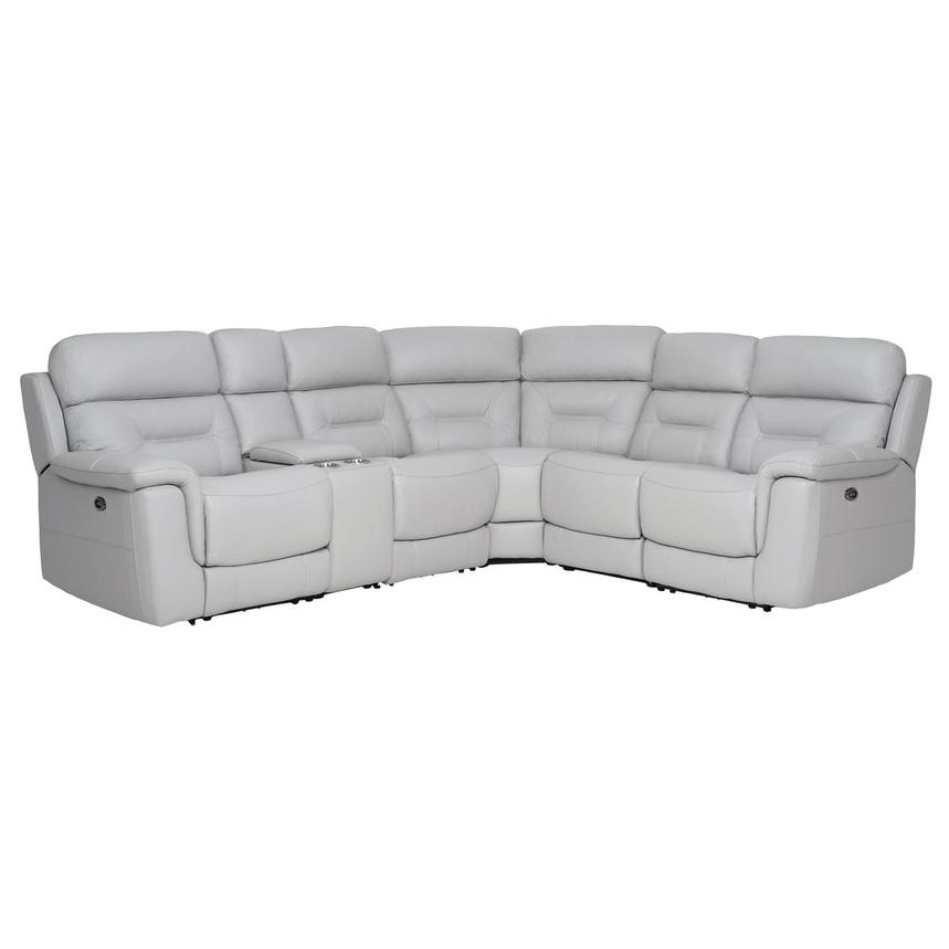 Palmer Leather Power Reclining Sectional with 6PCS/2PWR  main image, 1 of 10 images.