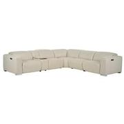 Samar Leather Power Reclining Sectional with 6PCS/3PWR  main image, 1 of 12 images.
