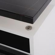 Totem White/Black Electric Fireplace  alternate image, 9 of 15 images.