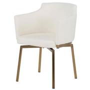 Cascada Gold 5-Piece Round Dining Set  alternate image, 8 of 16 images.