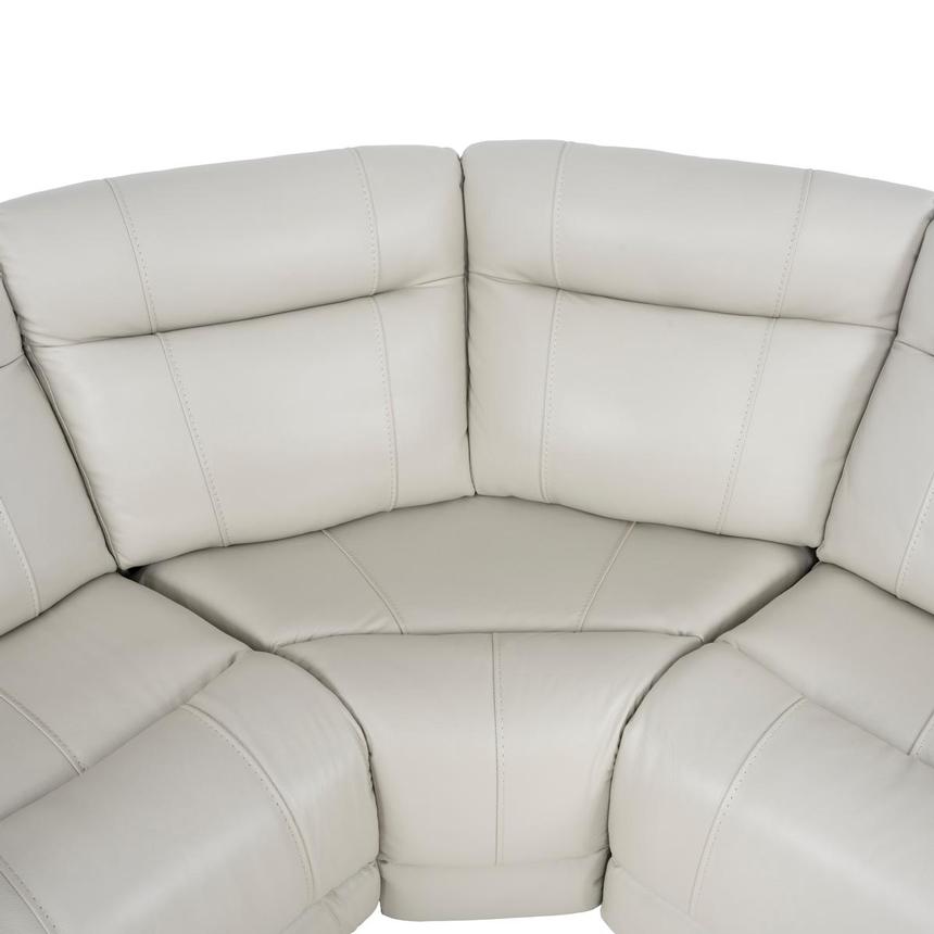 Samuel Leather Power Reclining Sectional with 4PCS/2PWR  alternate image, 4 of 8 images.