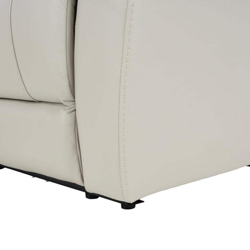 Samuel Light Gray Leather Power Reclining Sectional with 4PCS/2PWR  alternate image, 7 of 8 images.
