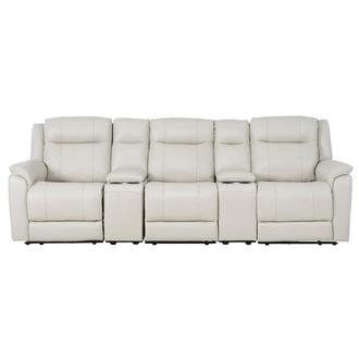 Samuel Home Theater Leather Seating with 5PCS/3PWR