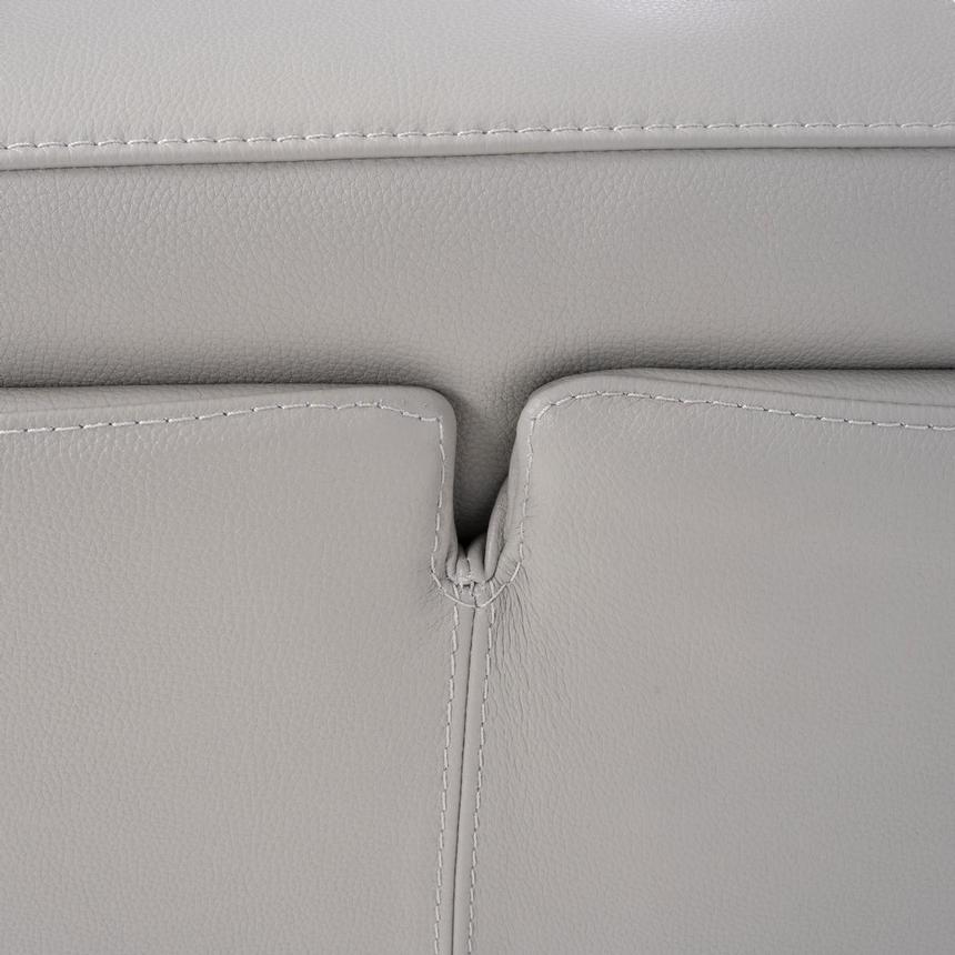 Charlette Silver Leather Power Reclining Sofa  alternate image, 13 of 13 images.