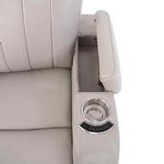 Neptune Gray Leather Power Reclining Sofa  alternate image, 12 of 15 images.