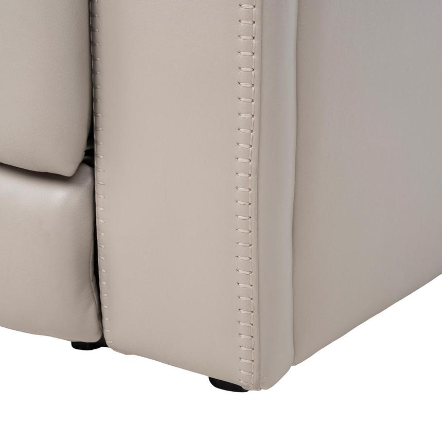 Neptune Gray Leather Power Recliner  alternate image, 16 of 16 images.