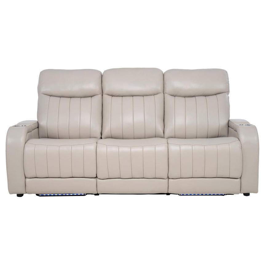 Neptune Gray Leather Power Reclining Sofa  main image, 1 of 15 images.