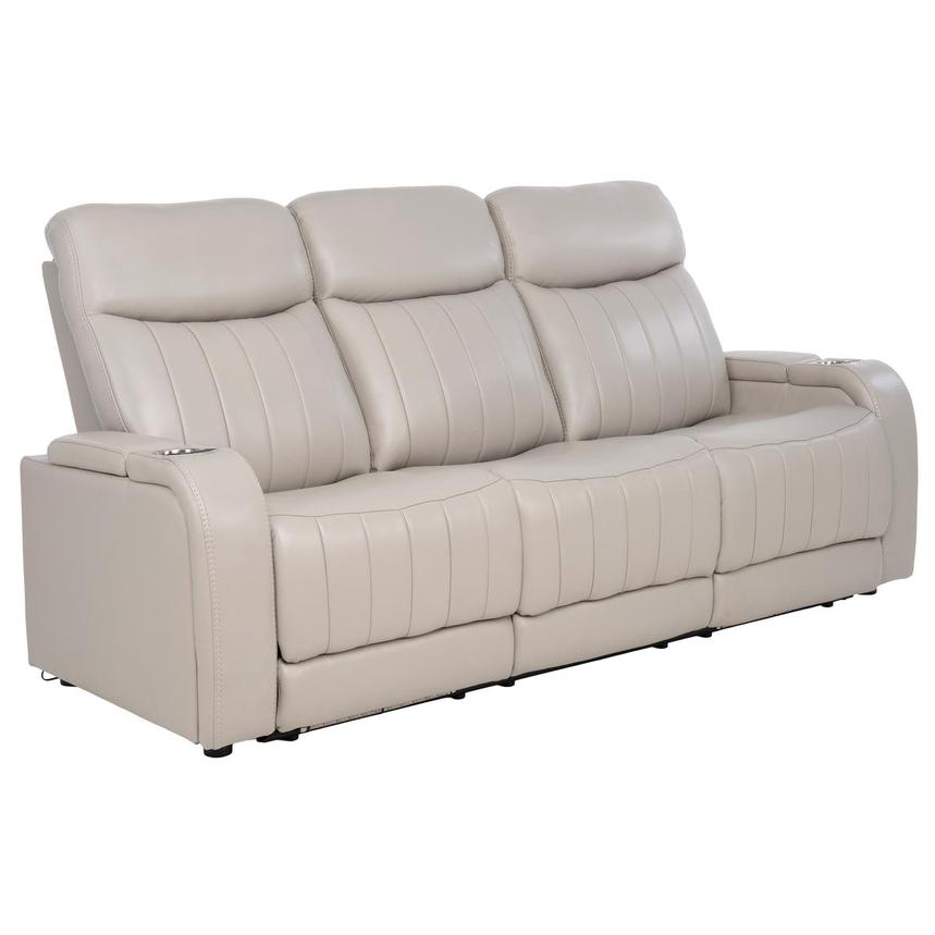 Neptune Gray Leather Power Reclining Sofa alternate image, 4 of 15 images.