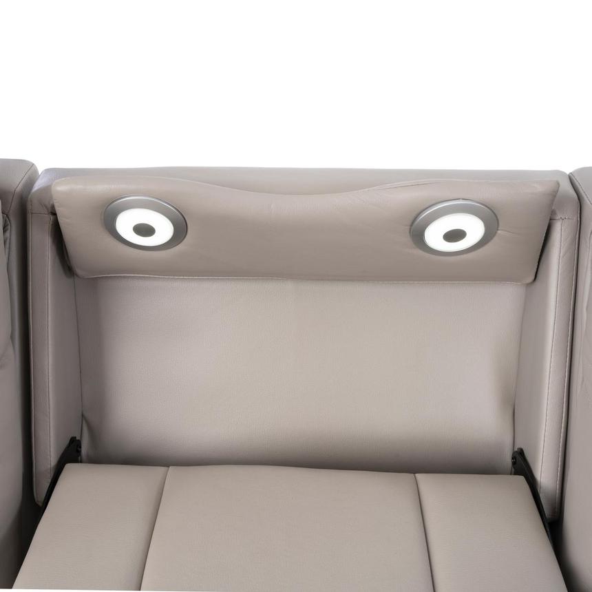 Neptune Gray Leather Power Reclining Sofa alternate image, 9 of 15 images.