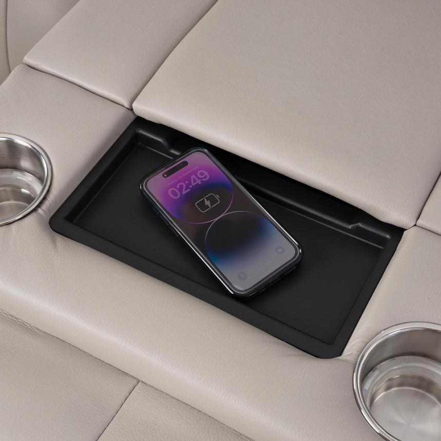 Neptune Gray Leather Power Reclining Sofa  alternate image, 11 of 15 images.