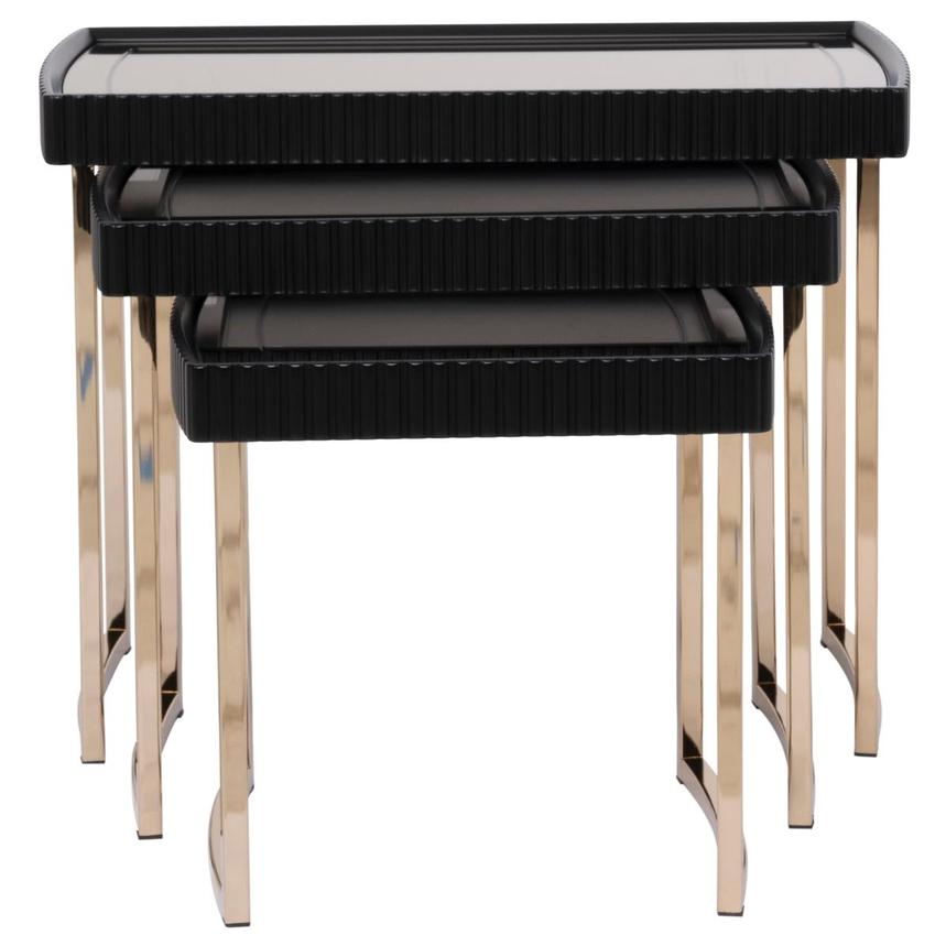 Lainey Black Nesting Tables Set of 3  alternate image, 4 of 10 images.