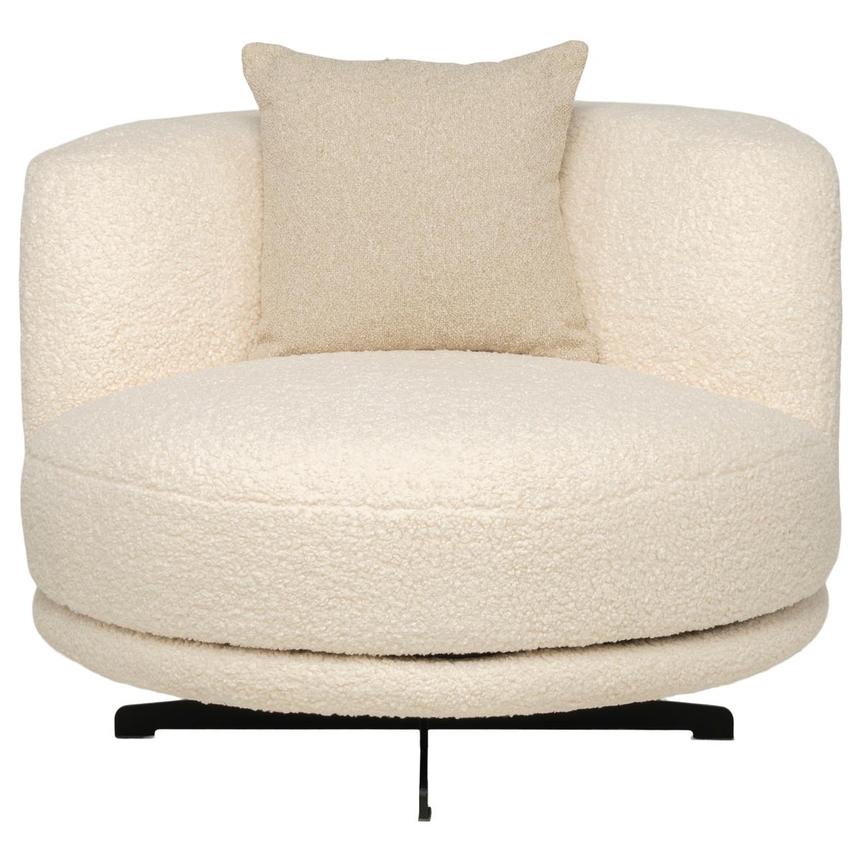 Rhea Cream Swivel Chair  alternate image, 3 of 9 images.