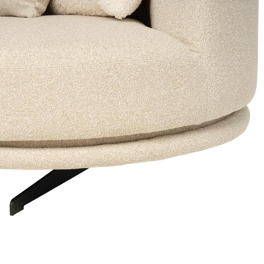 Rhea Cream Swivel Sofa alternate image, 12 of 13 images.
