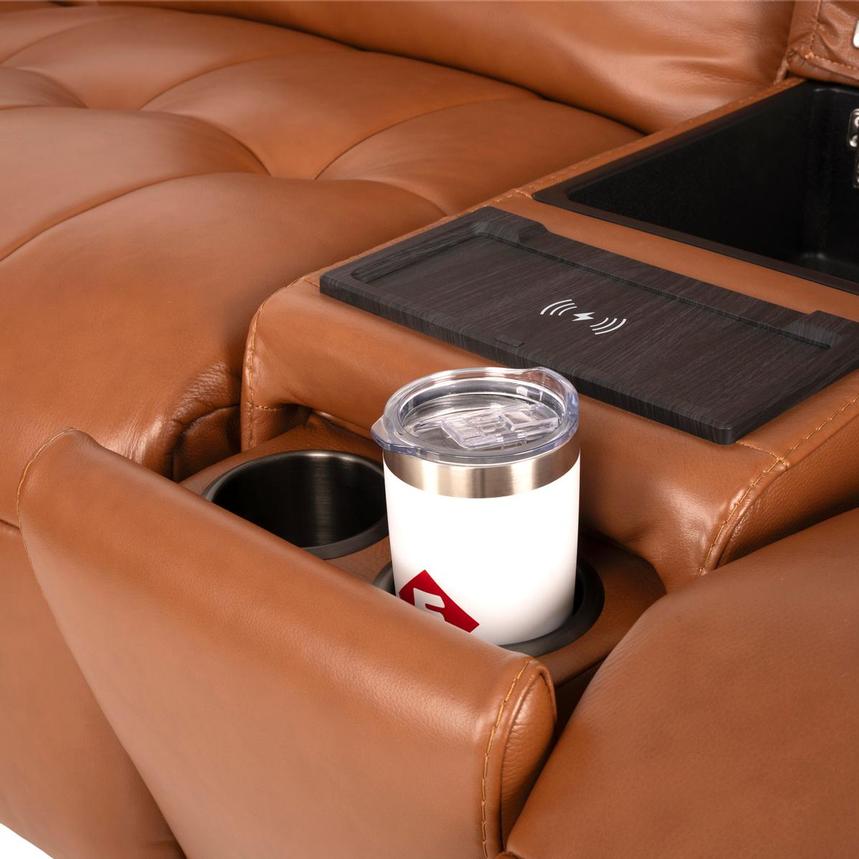 Chai Home Theater Leather Seating with 5PCS/2PWR  alternate image, 6 of 10 images.