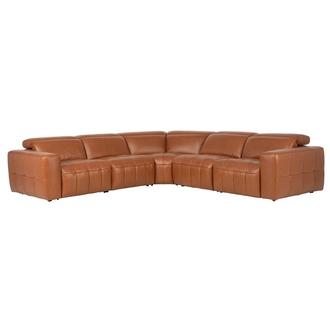 Chai Leather Power Reclining Sectional with 5PCS/3PWR