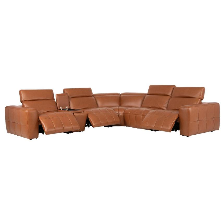 Chai Leather Power Reclining Sectional with 6PCS/3PWR alternate image, 2 of 11 images.