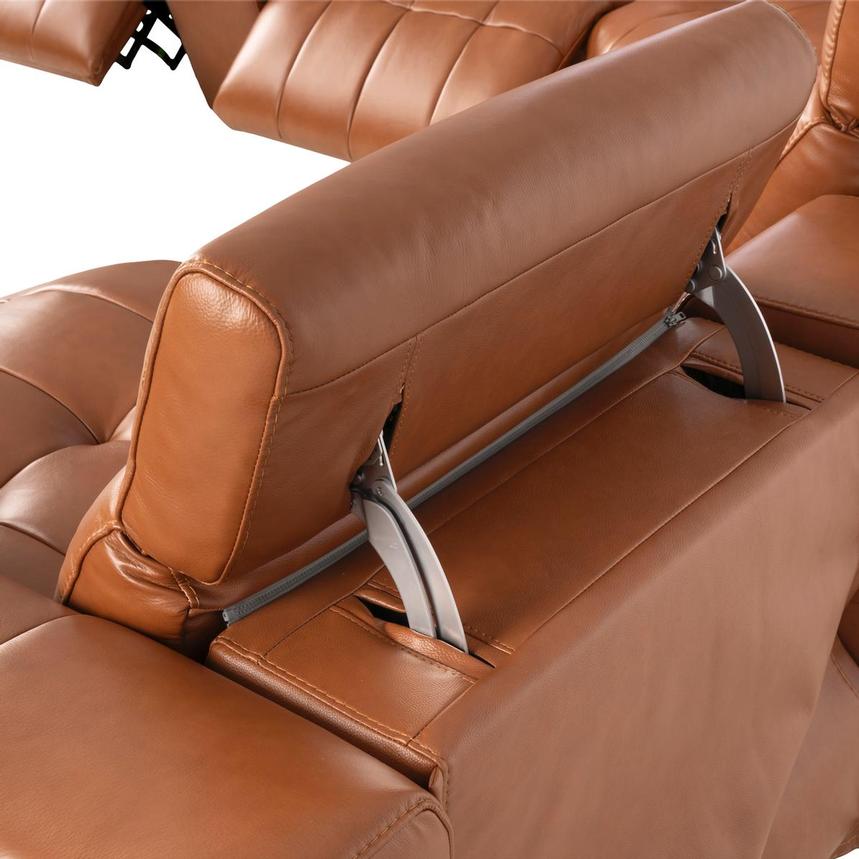 Chai Leather Power Reclining Sectional with 6PCS/3PWR alternate image, 9 of 12 images.