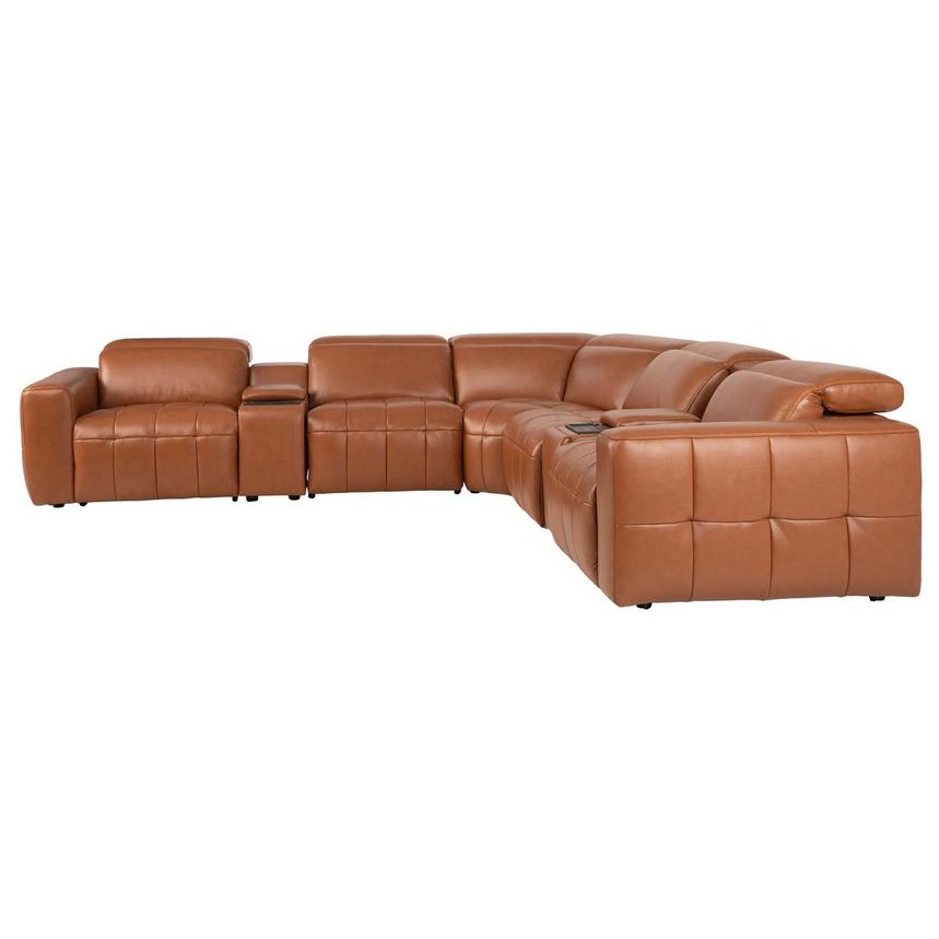Chai Leather Power Reclining Sectional with 7PCS/3PWR  alternate image, 4 of 12 images.