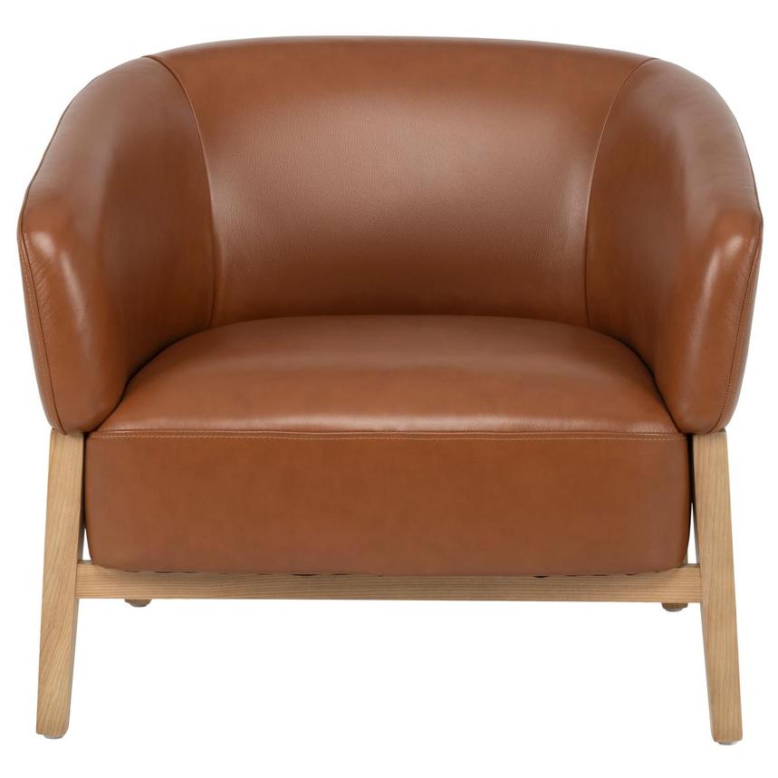 Giada Tan Leather Accent Chair alternate image, 2 of 8 images.