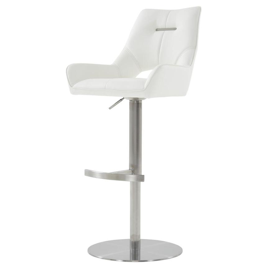 Kalia II White Adjustable Stool