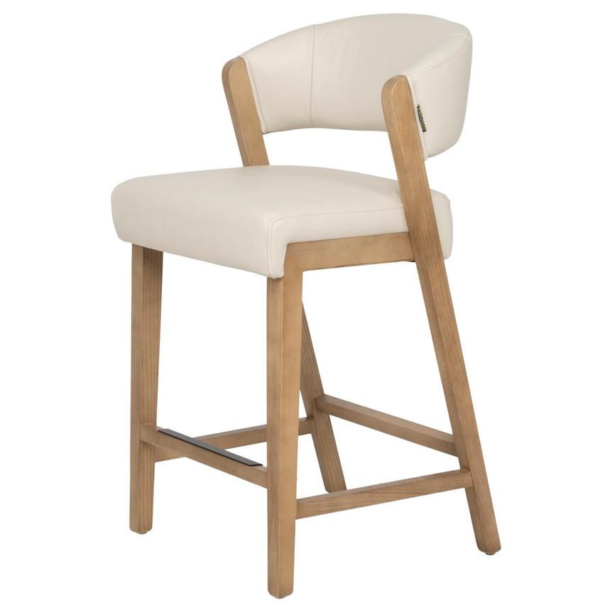 Kayla Taupe Leather Counter Stool  main image, 1 of 10 images.