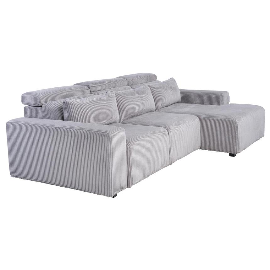 Flow Gray Sliding Sofa w/Right Chaise  alternate image, 2 of 11 images.
