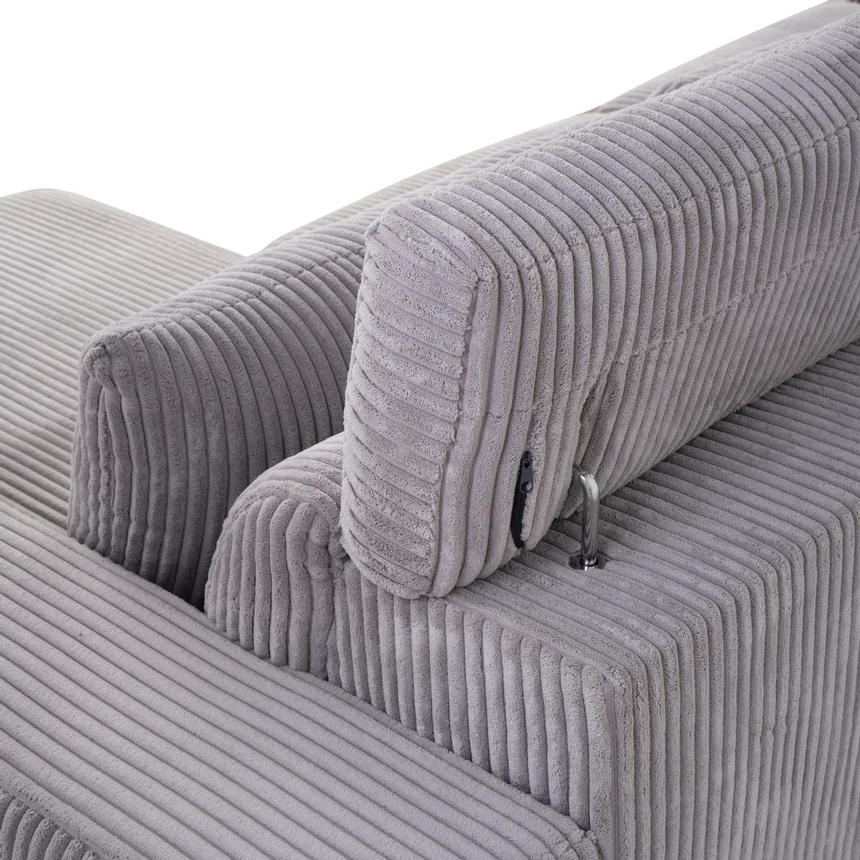 Flow Gray Sliding Sofa w/Right Chaise alternate image, 7 of 11 images.