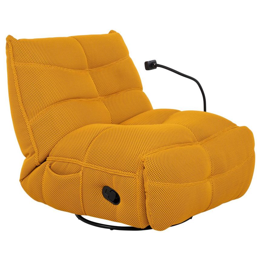 Wyatt Yellow Swivel Glider Recliner  main image, 1 of 12 images.