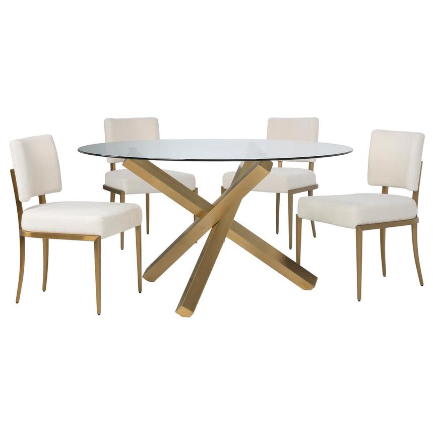 Marshall 5-Piece Round Dining Set  main image, 1 of 13 images.