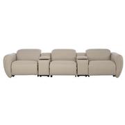 Baloo Home Theater Leather Seating with 5PCS/2PWR  main image, 1 of 12 images.