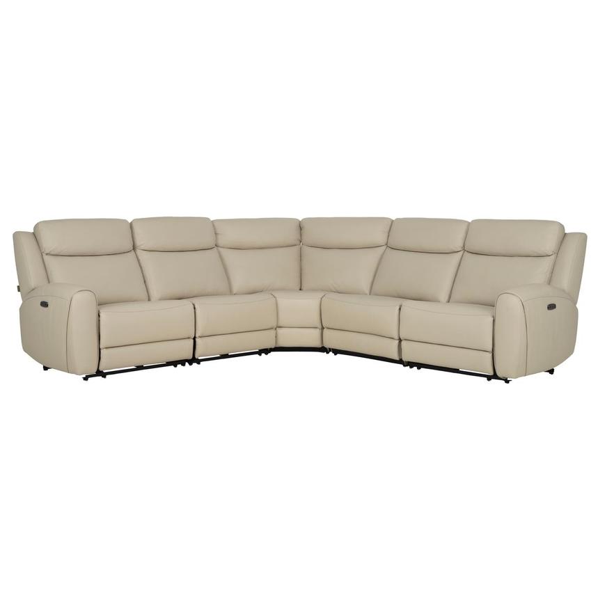 Miata Leather Power Reclining Sectional with 5PCS/2PWR  main image, 1 of 10 images.