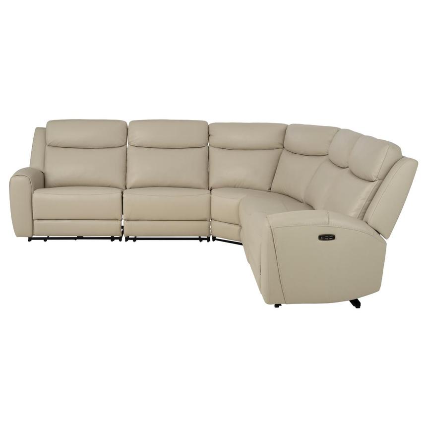 Miata Leather Power Reclining Sectional with 5PCS/2PWR  alternate image, 3 of 10 images.