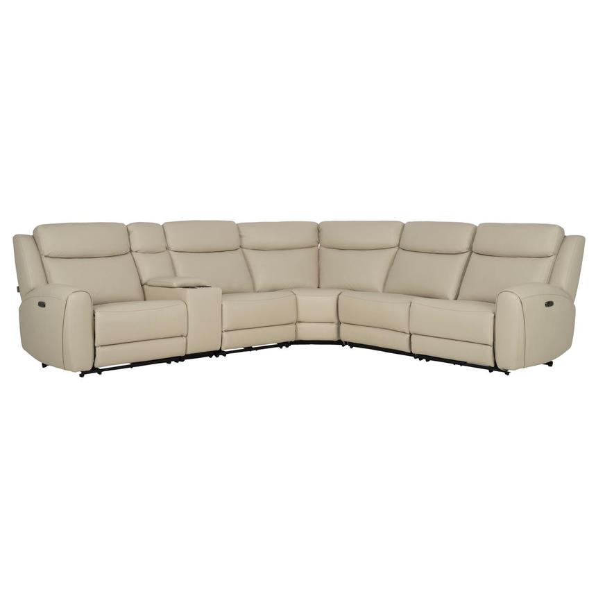 Miata Leather Power Reclining Sectional with 6PCS/3PWR  main image, 1 of 12 images.