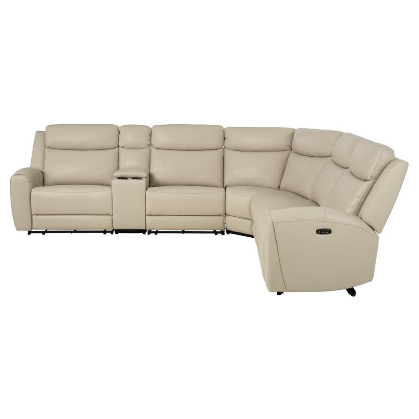 Miata Leather Power Reclining Sectional with 6PCS/3PWR  alternate image, 3 of 12 images.