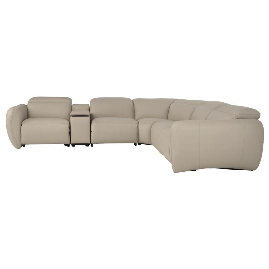Baloo Leather Power Reclining Sectional with 6PCS/3PWR alternate image, 4 of 12 images.