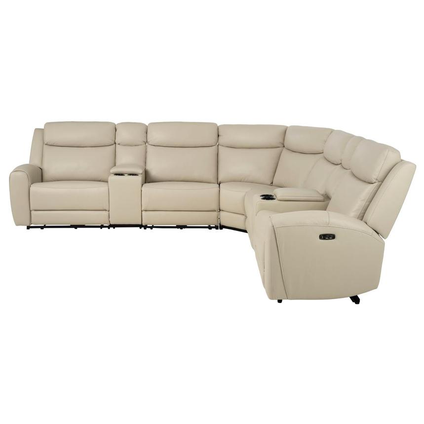 Miata Leather Power Reclining Sectional with 7PCS/3PWR  alternate image, 3 of 12 images.