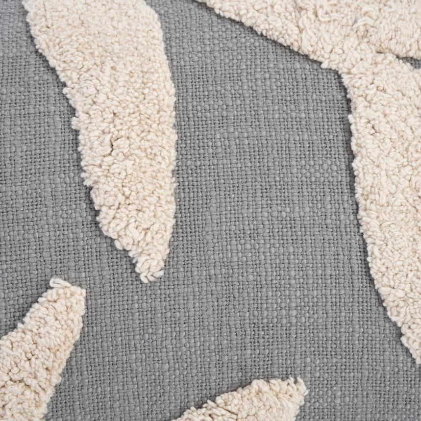 Palm Leaves Gray Accent Pillow alternate image, 2 of 3 images.