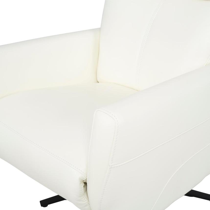 Kirk II White Leather Power Recliner  alternate image, 9 of 14 images.