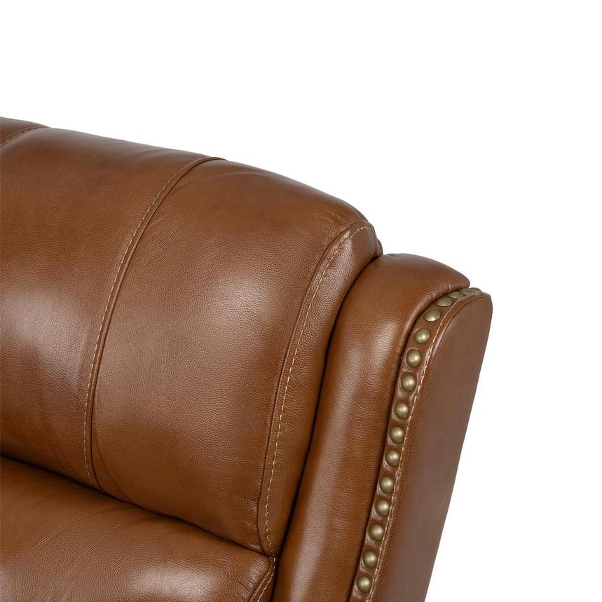 Durham Tan Leather Power Reclining Sofa  alternate image, 6 of 9 images.