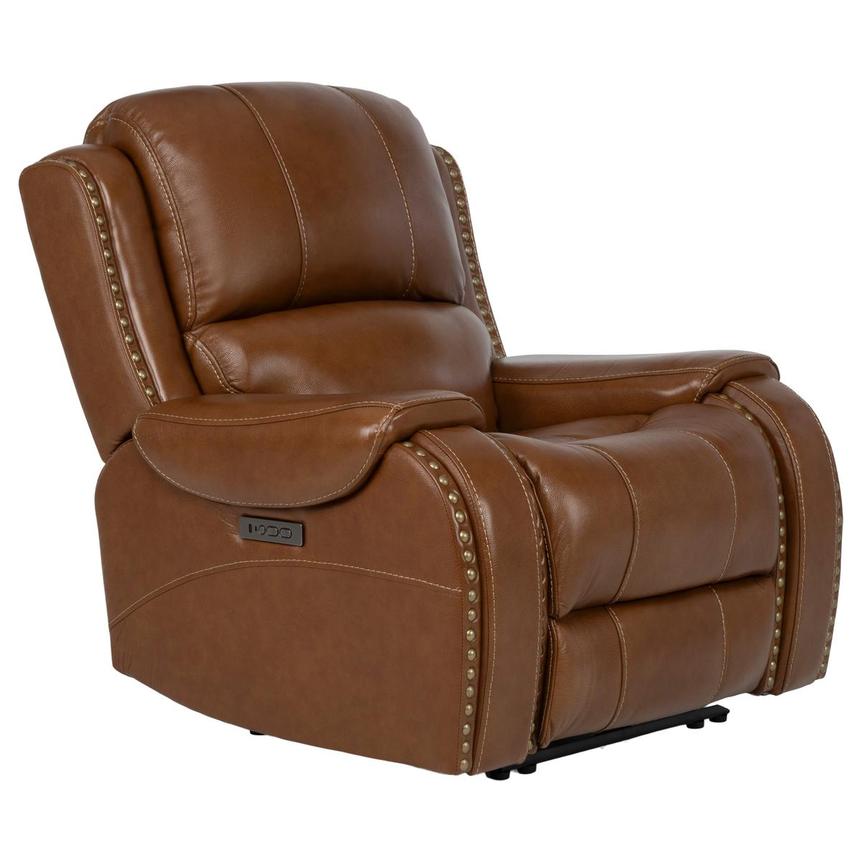 Durham Tan Leather Power Recliner alternate image, 2 of 11 images.