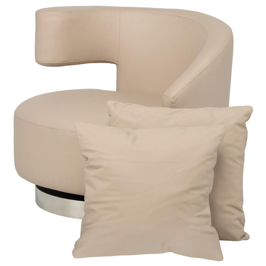 Okru III Taupe Accent Chair w/2 Pillows  main image, 1 of 14 images.